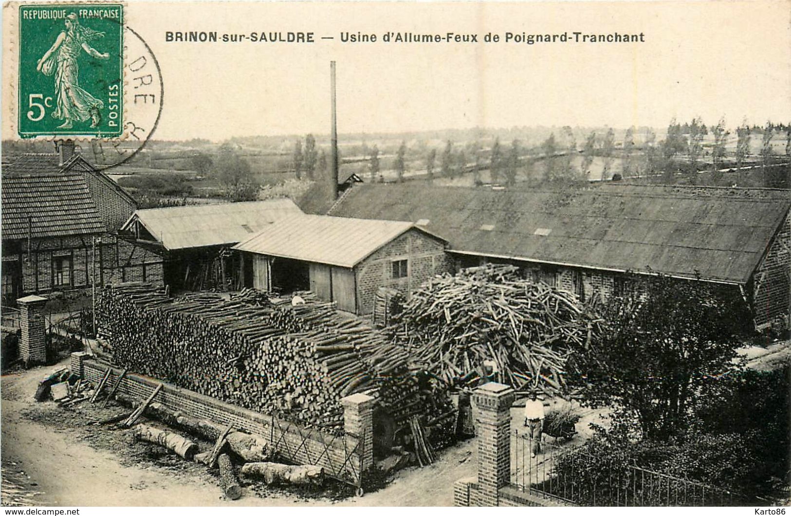 Brinon Sur Sauldre * Usine D'allume Feux De Poignard Tranchant * Bois - Brinon-sur-Sauldre