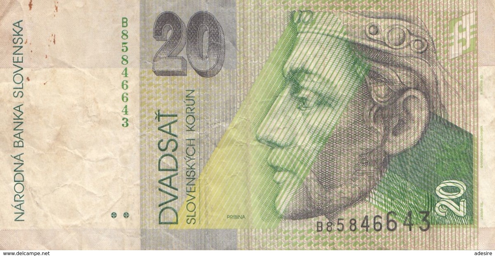 20 KORUN 1997?, BANKNOTE, Umlaufschein - Slovakia