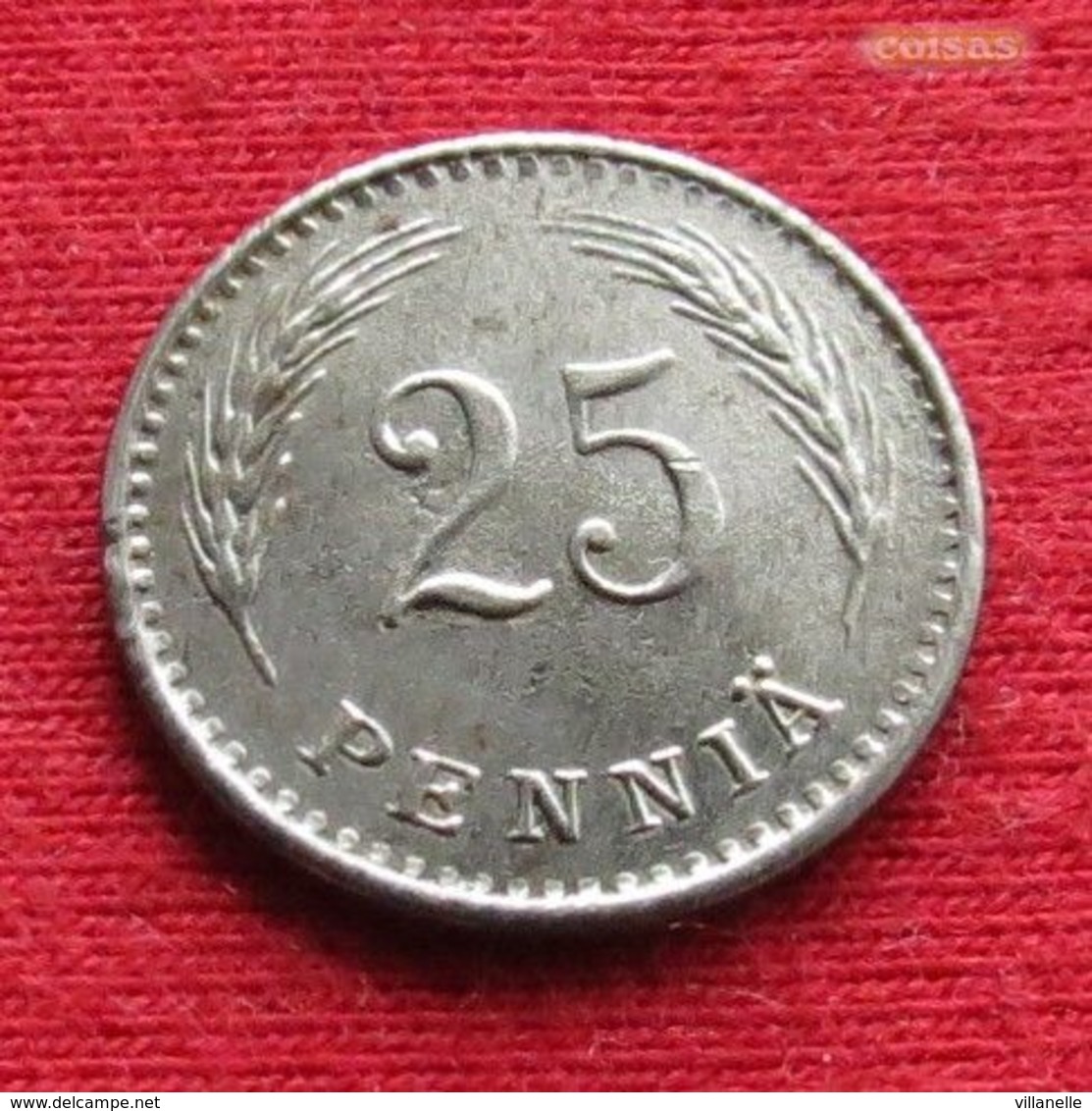 Finland 25 Pennia 1943 KM# 25b  Iron  Finlande Finlanda Finlandia - Finlandia