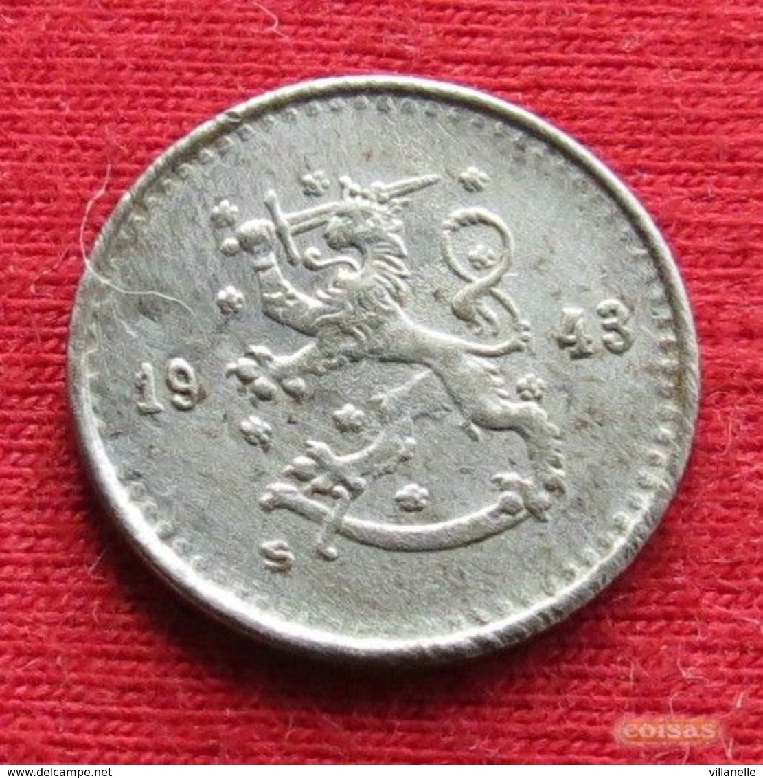 Finland 25 Pennia 1943 KM# 25b  Iron  Finlande Finlanda Finlandia - Finlandia