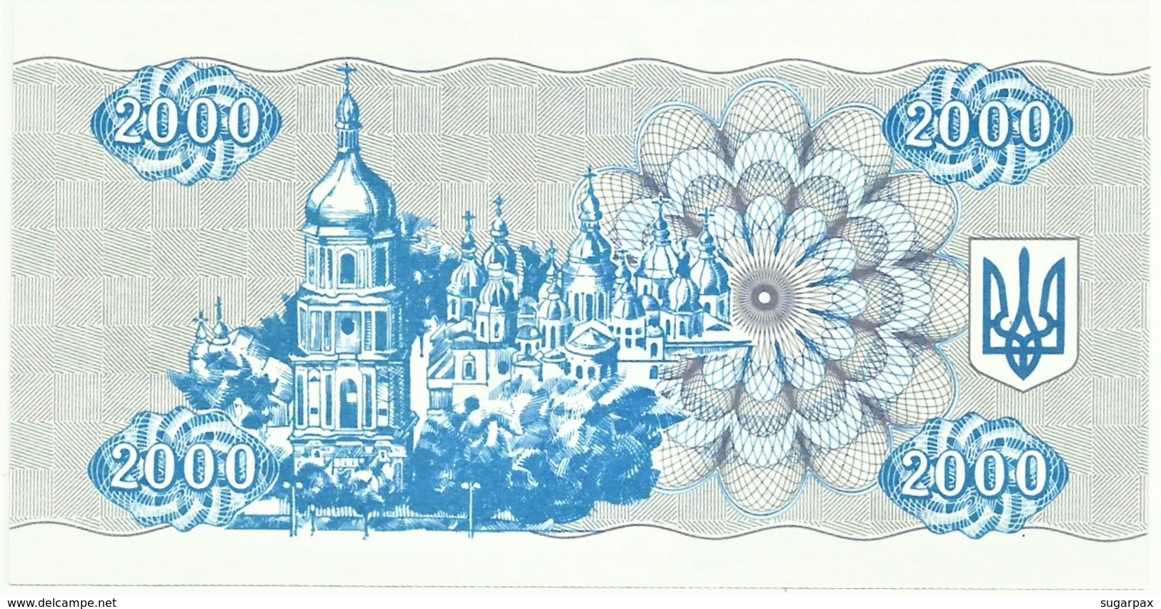 Ukraine - 2000 Karbovantsiv - 1993 - Unc. - Pick 92 - Serie 008/200 - 2 000 - Ucrania