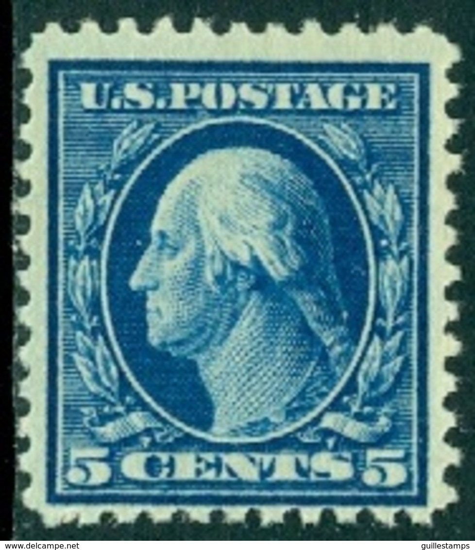 UNITED STATES OF AMERICA 1917-19 5c BLUE WASHINGTON** (MNH) - Unused Stamps