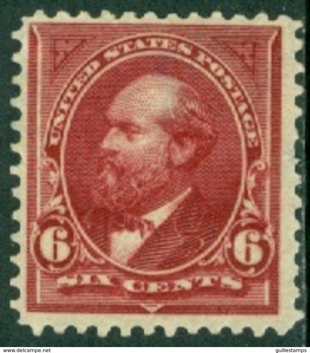 UNITED STATES OF AMERICA 1897-1903 6c GARFIELD, UNUSED WITHOUT GUM - Unused Stamps