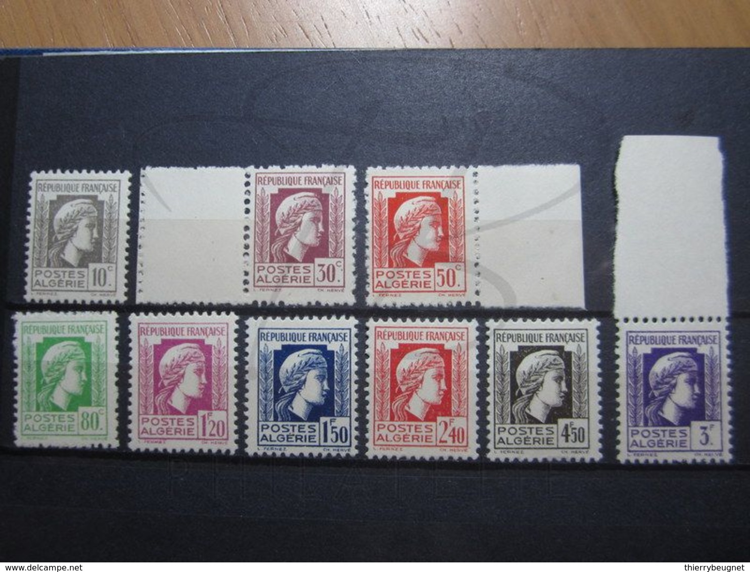 VEND BEAUX TIMBRES D ' ALGERIE N° 209 - 217 , XX !!! - Unused Stamps