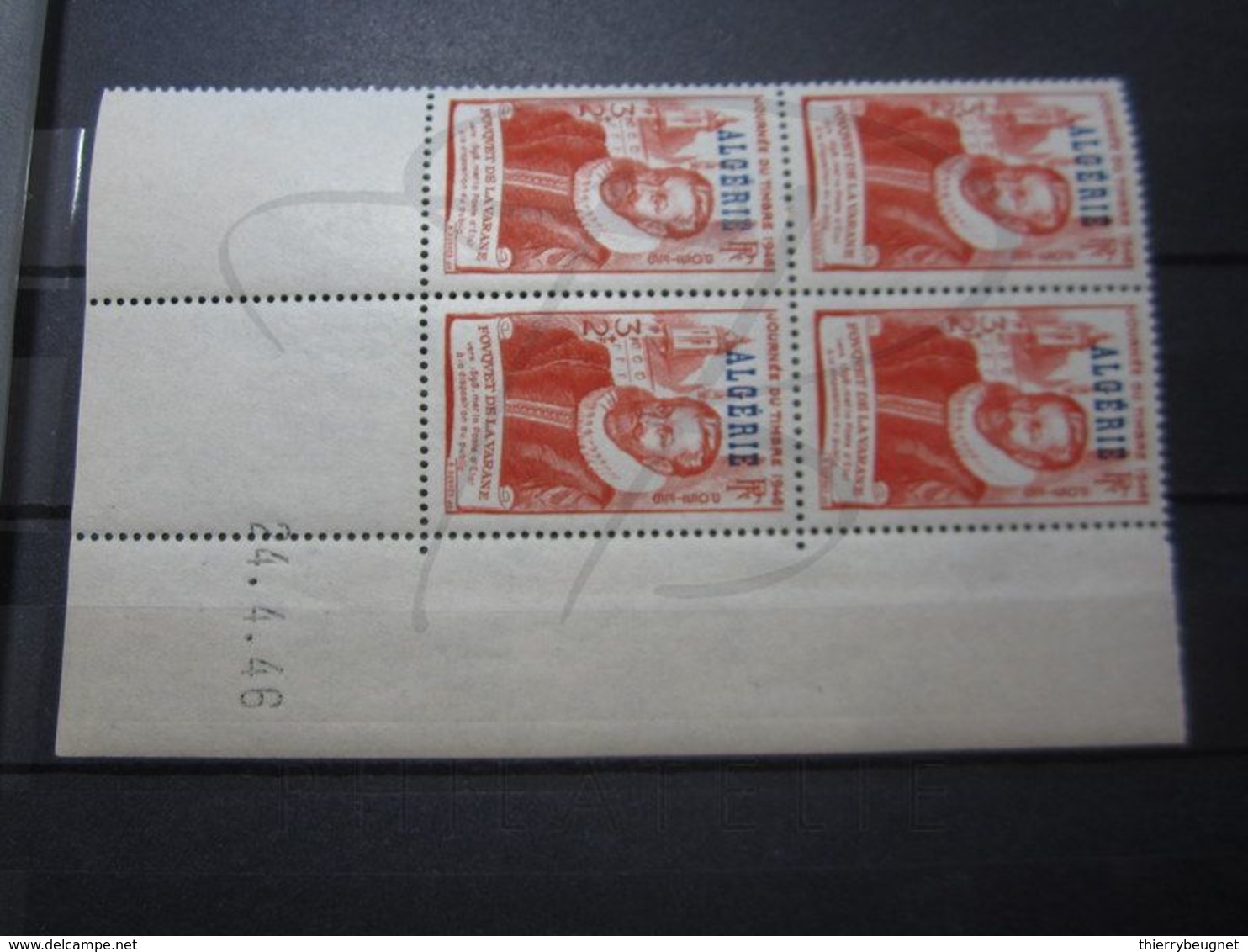 VEND BEAUX TIMBRES D ' ALGERIE N° 248 EN BLOC DE 4 + BDF + CD , XX !!! - Unused Stamps