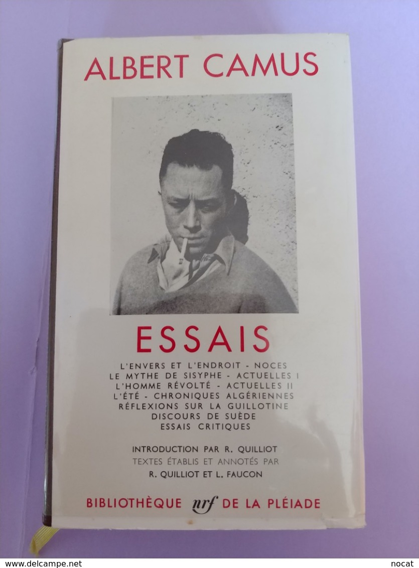 La Pléiade Albert Camus Essais Avec Jacquet - La Pléiade