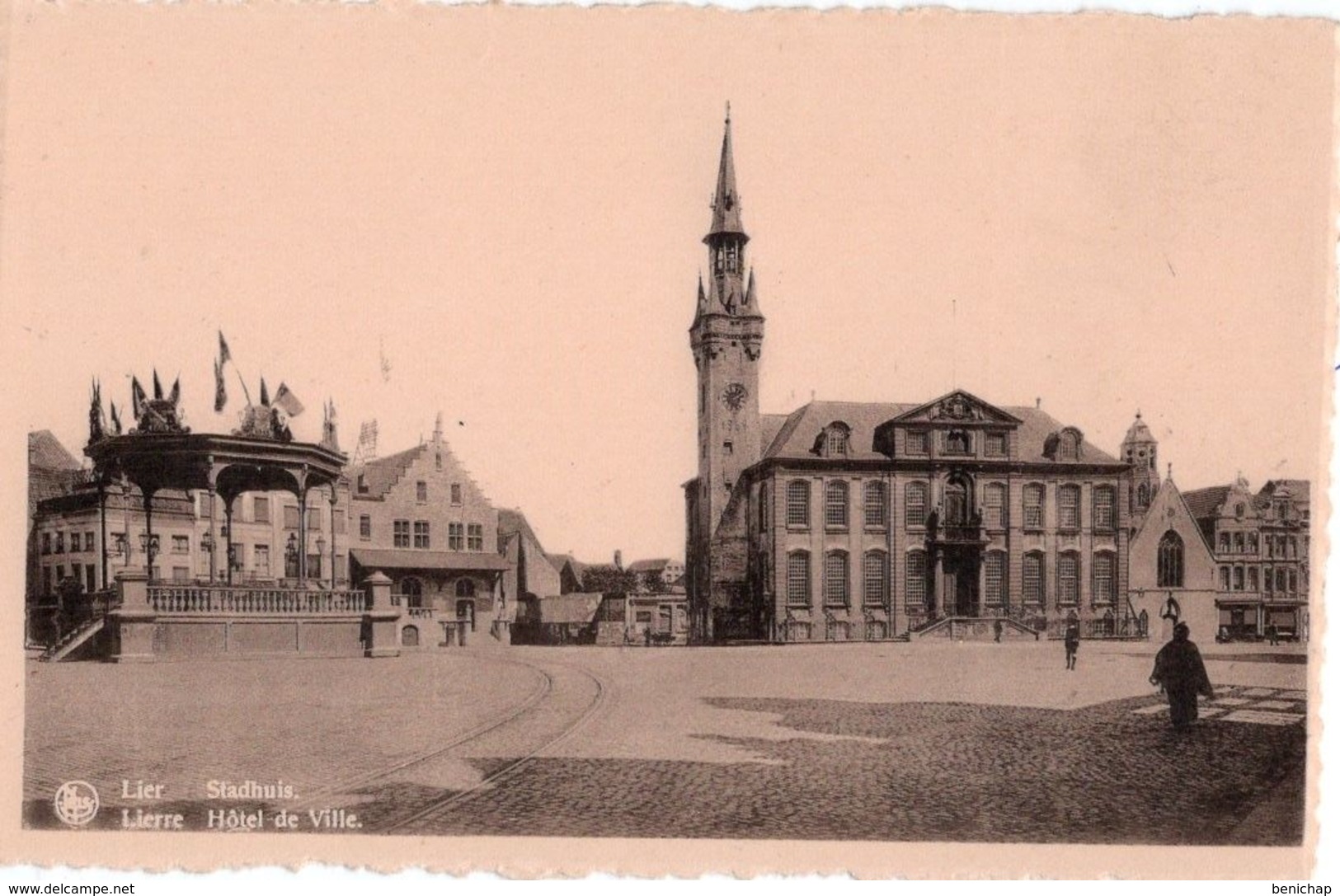 CPA NELS - LIER - LIERRE - STADHUIS - HOTEL DE VILLE - NON VOYAGEE- NIEUWE. - Lier