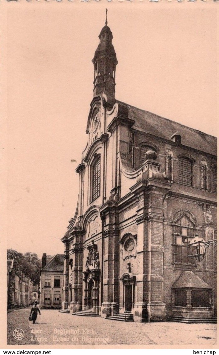 CPA NELS - LIER - LIERRE - BEGIJNHOF KERK - EGLISE DU BEGUINAGE - NON VOYAGEE- NIEUWE. - Lier