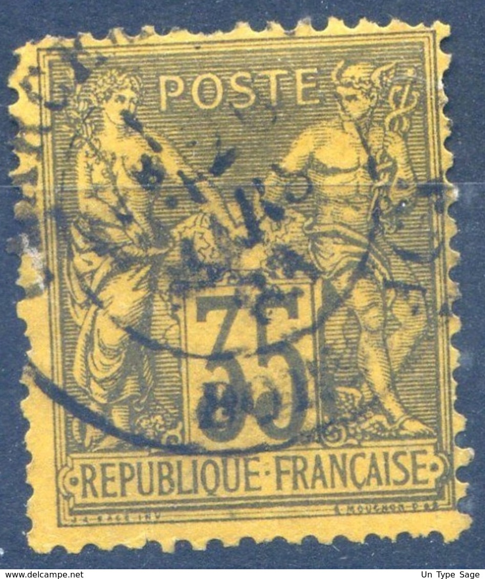 France N°93 Oblitéré - 2d Choix - (F549) - 1876-1898 Sage (Tipo II)