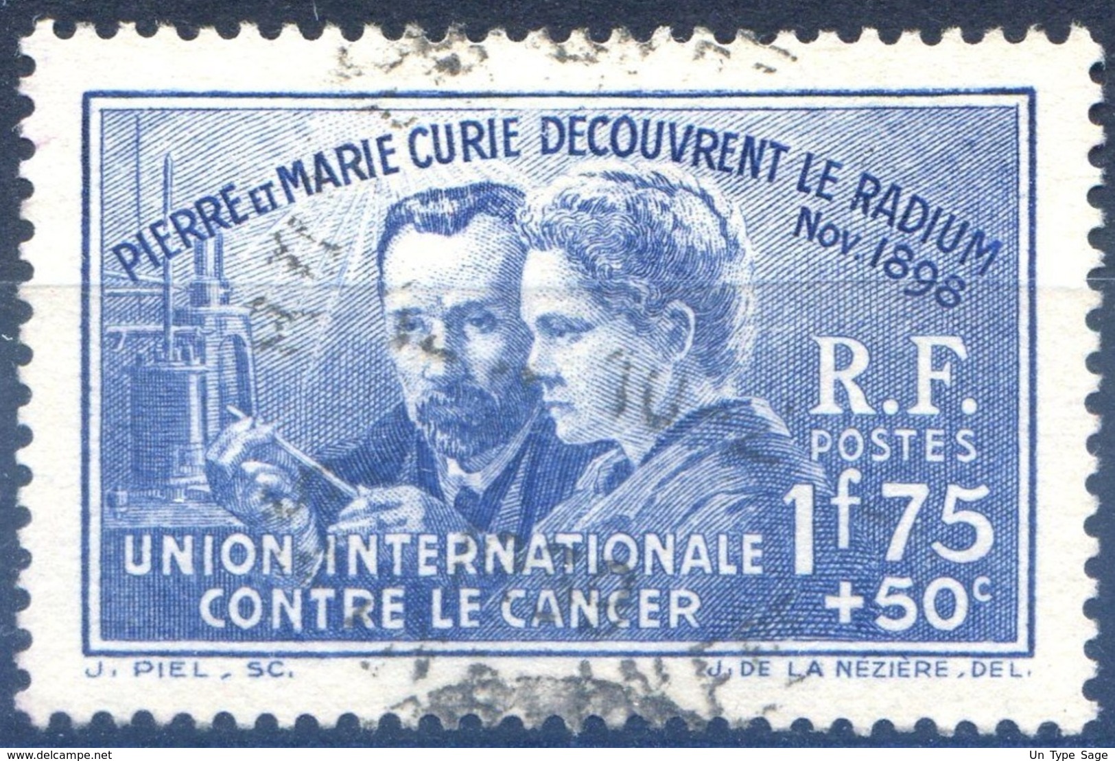 France N°402 (découverte Du Radium) - Oblitéré - (F597) - Gebruikt