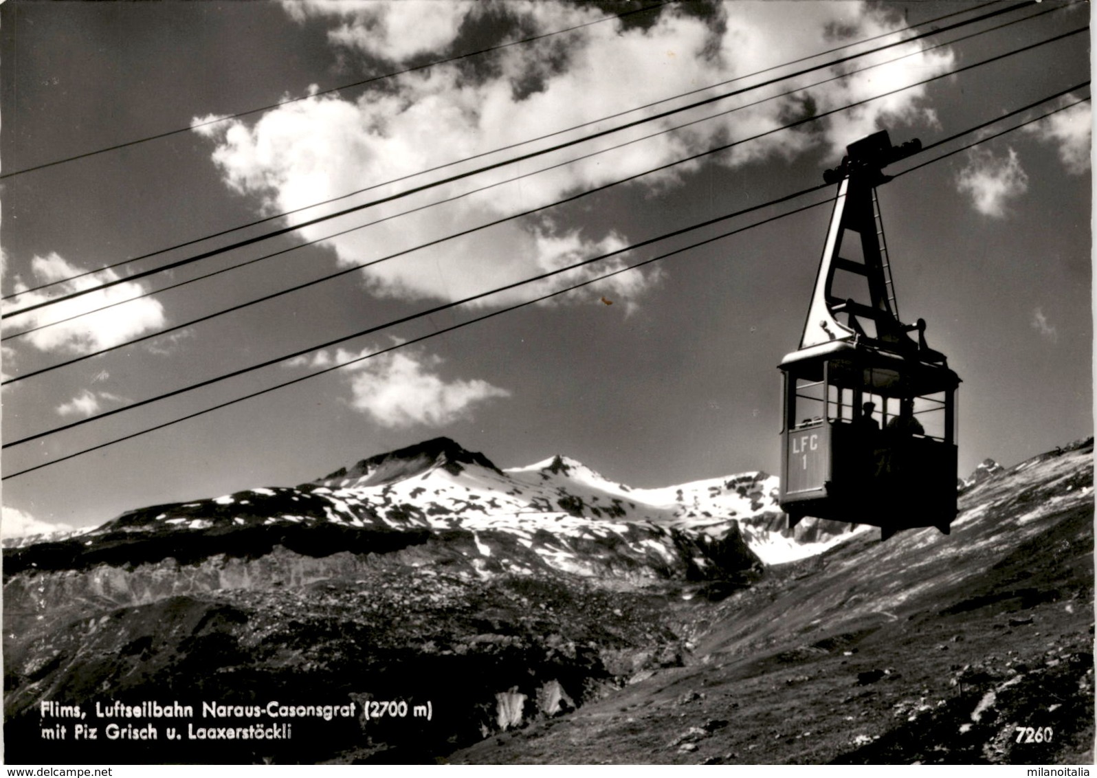 Flims - Luftseilbahn Naraus - Casonsgrat Mit Piz Grisch U. Laaxerstöckli (7260) - Laax