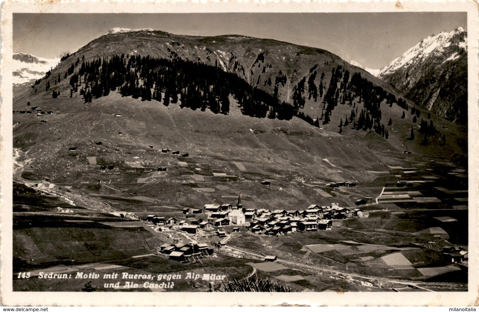 Sedrun: Motiv Mit Rueras (145) * 5. 8. 1936 - Autres & Non Classés