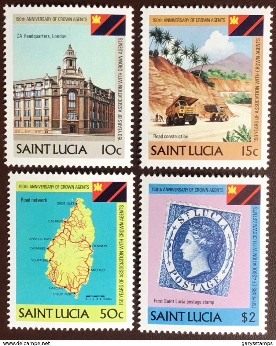 St Lucia 1983 Crown Agents Anniversary MNH - St.Lucia (1979-...)