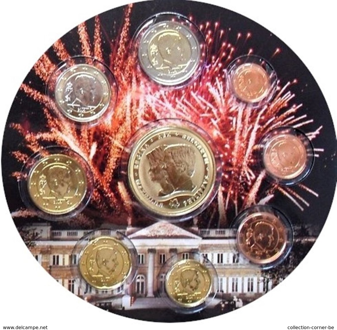 Belgie, euro set 2014, Filip koning der Belgen  FDC, van 1 cent tot 2 euro