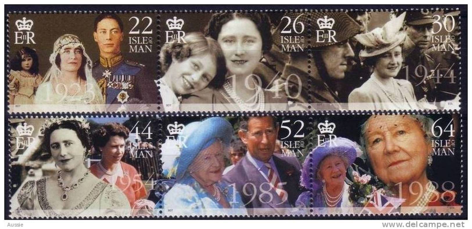 Ile De Man 2000 Yvertn°  892-97 *** MNH Cote 12 Euro Queen Mum - Isle Of Man