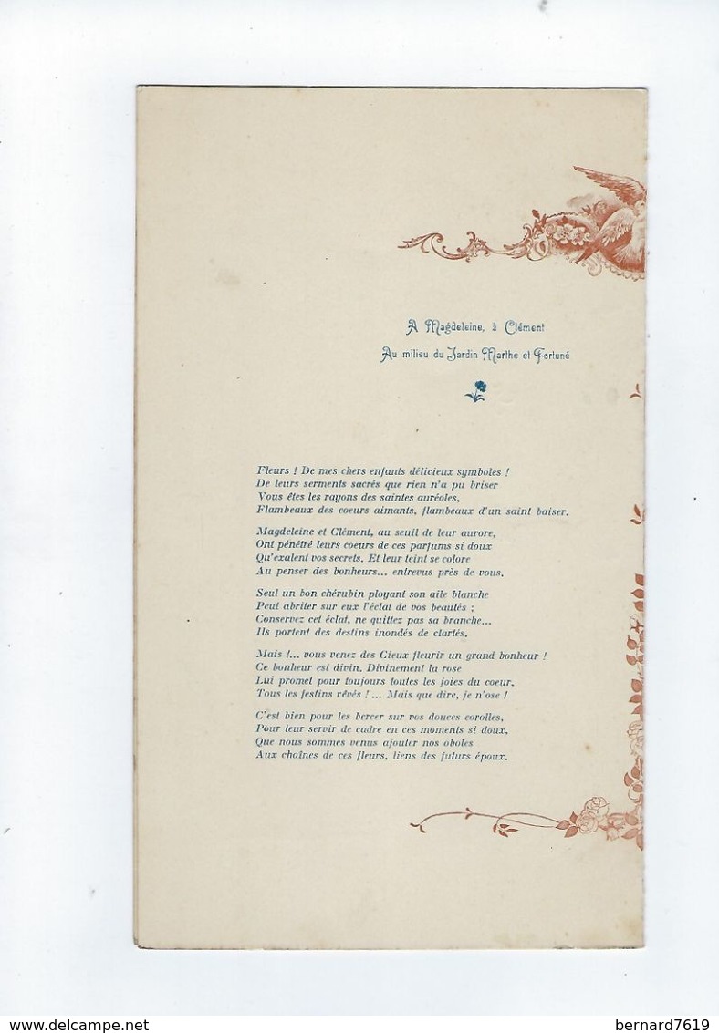 Faire-part Fiancailles   Cauvet-vlement  62 Frevent Le  9 Aout 1923 A De  Wazieres - Fidanzamento