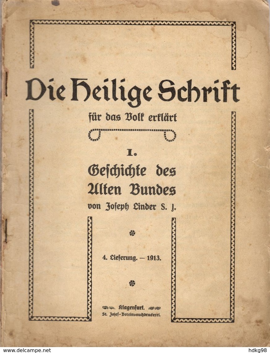 ZXB 1913 Die Heilige Schrift. Geschichte Des Alten Bundes. 4. Lieferung - 1913 - Judentum