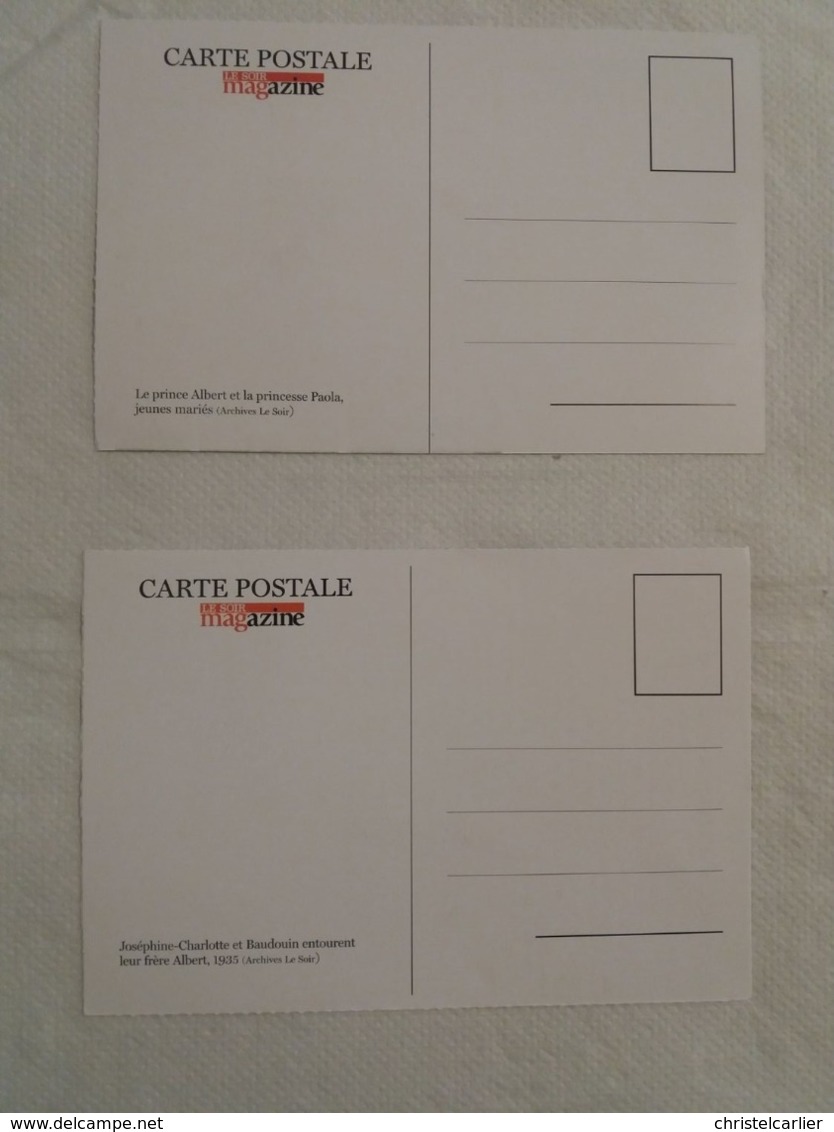 (F3) Lot De 31 Cartes Postales Concernant La Famille Royale Belge Editions "Le Soir Magazine" - Familias Reales