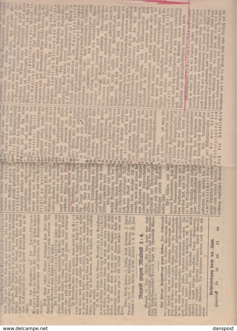 Österreich Bankbeamten-Zeitung 1926 - Briefe U. Dokumente