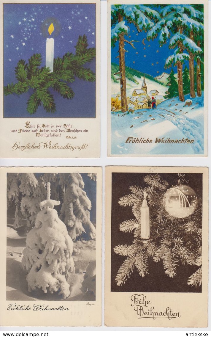 LOT 39 AK FRÖHLICHE WEIHNACHTEN / 39 OUDE WENSKAARTEN THEMA KERSTMIS  1899 - 1935