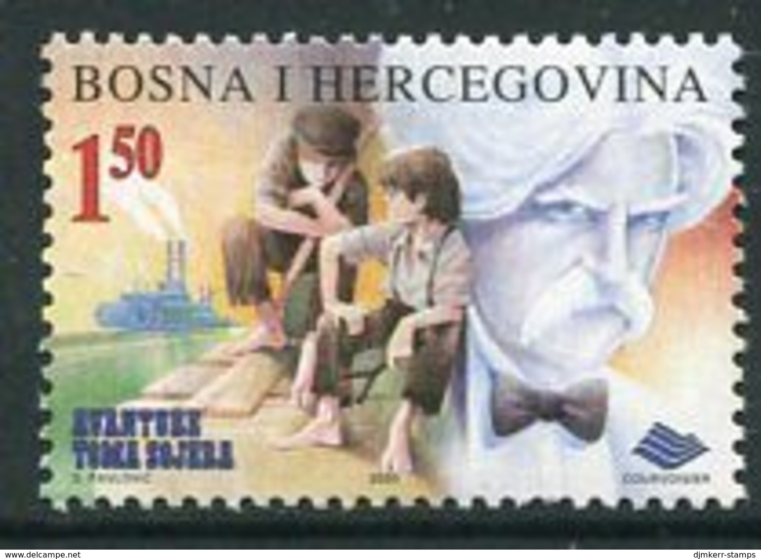 BOSNIA & HERZEGOVINA (Sarajevo) 2000 Mark Twain Anniversary MNH / **.  Michel 210 - Bosnia And Herzegovina