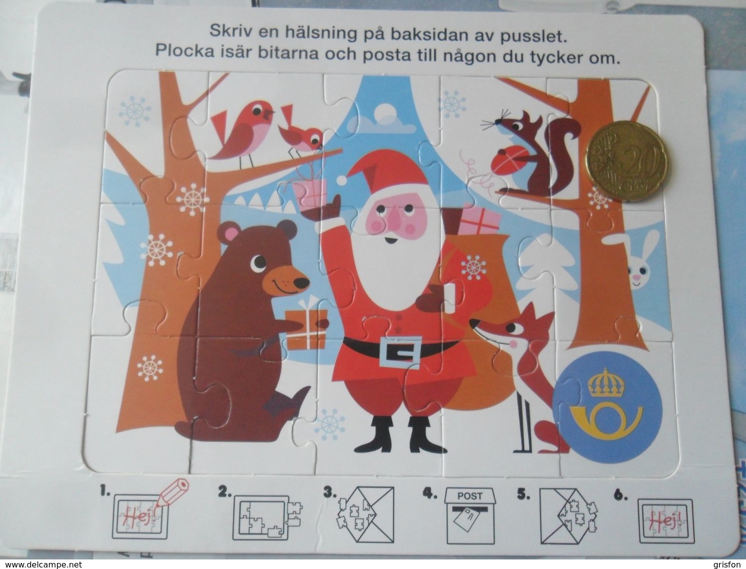 Puzzle Noel Santa Claus Post - Autres & Non Classés
