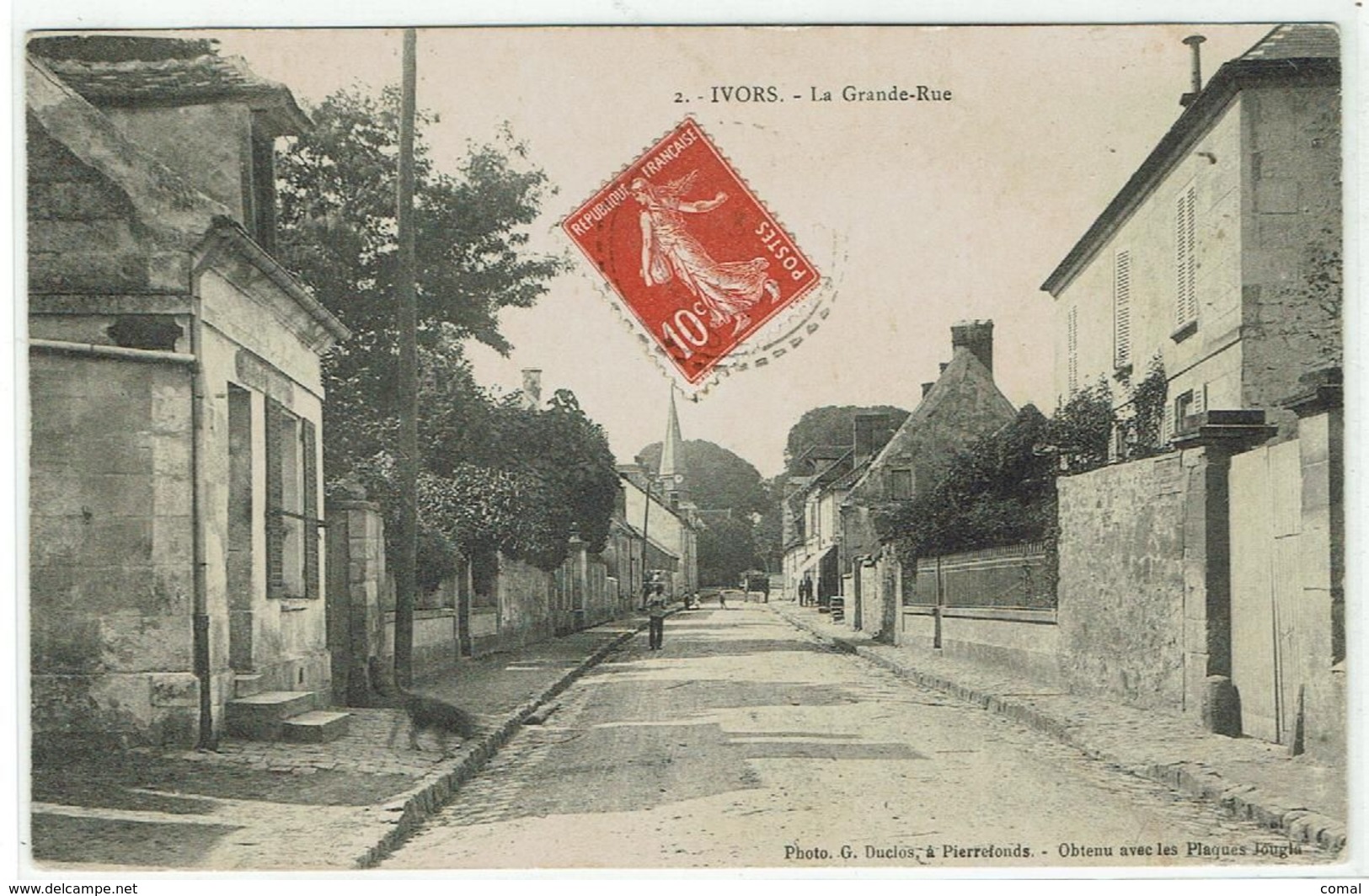 CPA - 60 - YVORS - La Grande-Rue - 1906 - - Autres & Non Classés