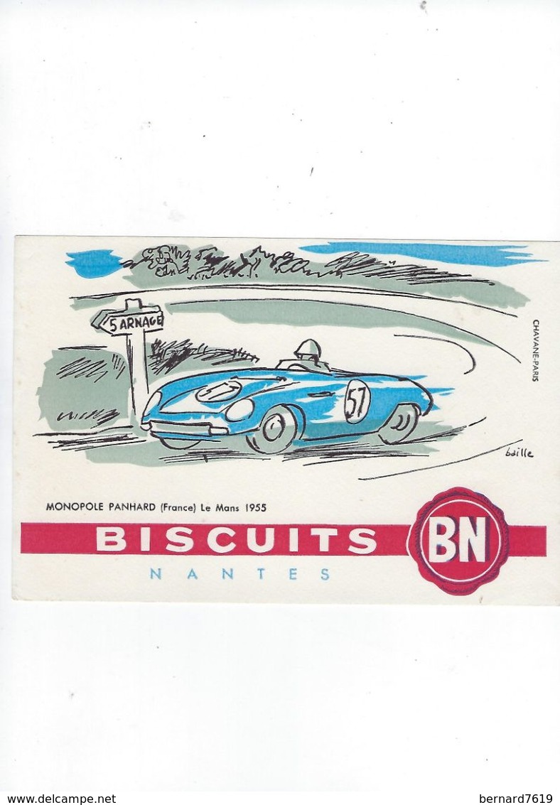 Buvard  Biscuits BN  44 Nantes  Automobile De Course - Biscottes