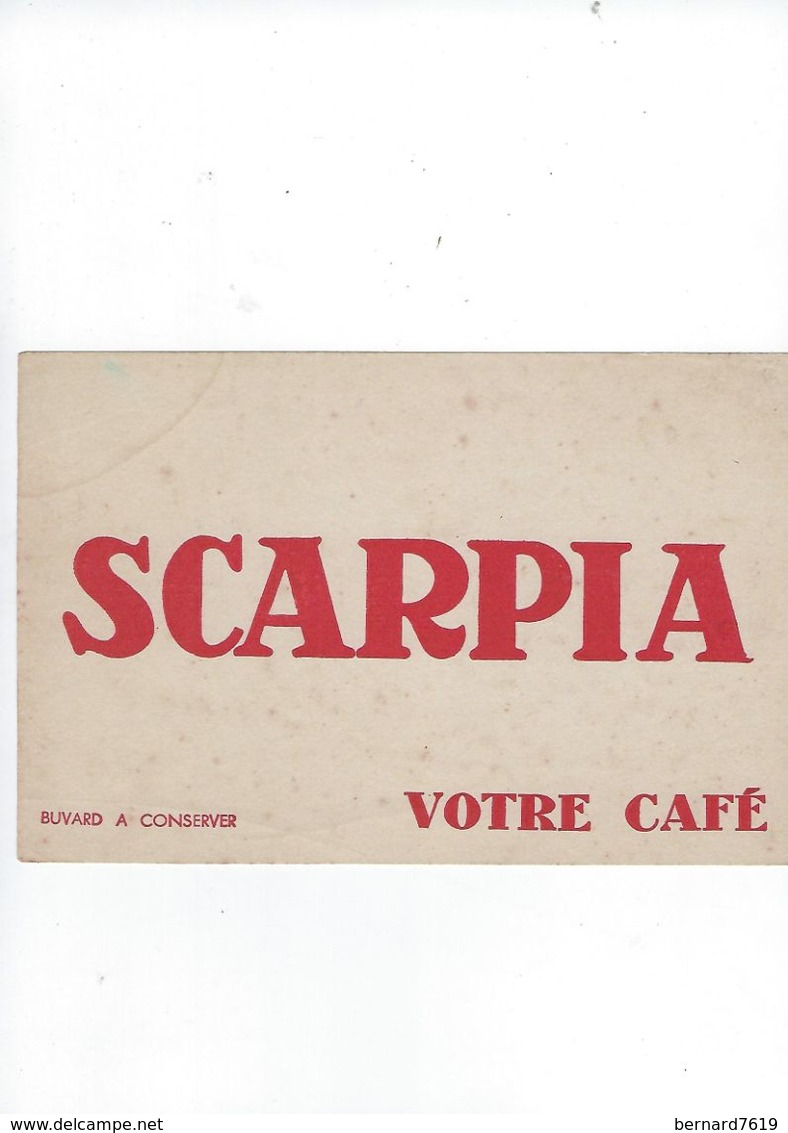 Buvard  Scarpia Votre Cafe - Café & Thé