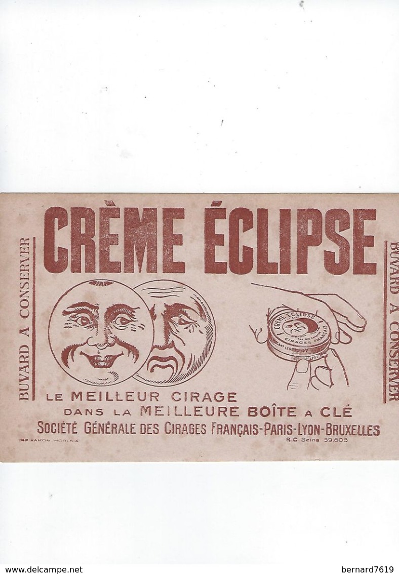 Buvard  Creme Eclipse  Le Meilleur Cirage Societe Des Cirages Francais Paris-lyon-bruxelles - Produits Ménagers