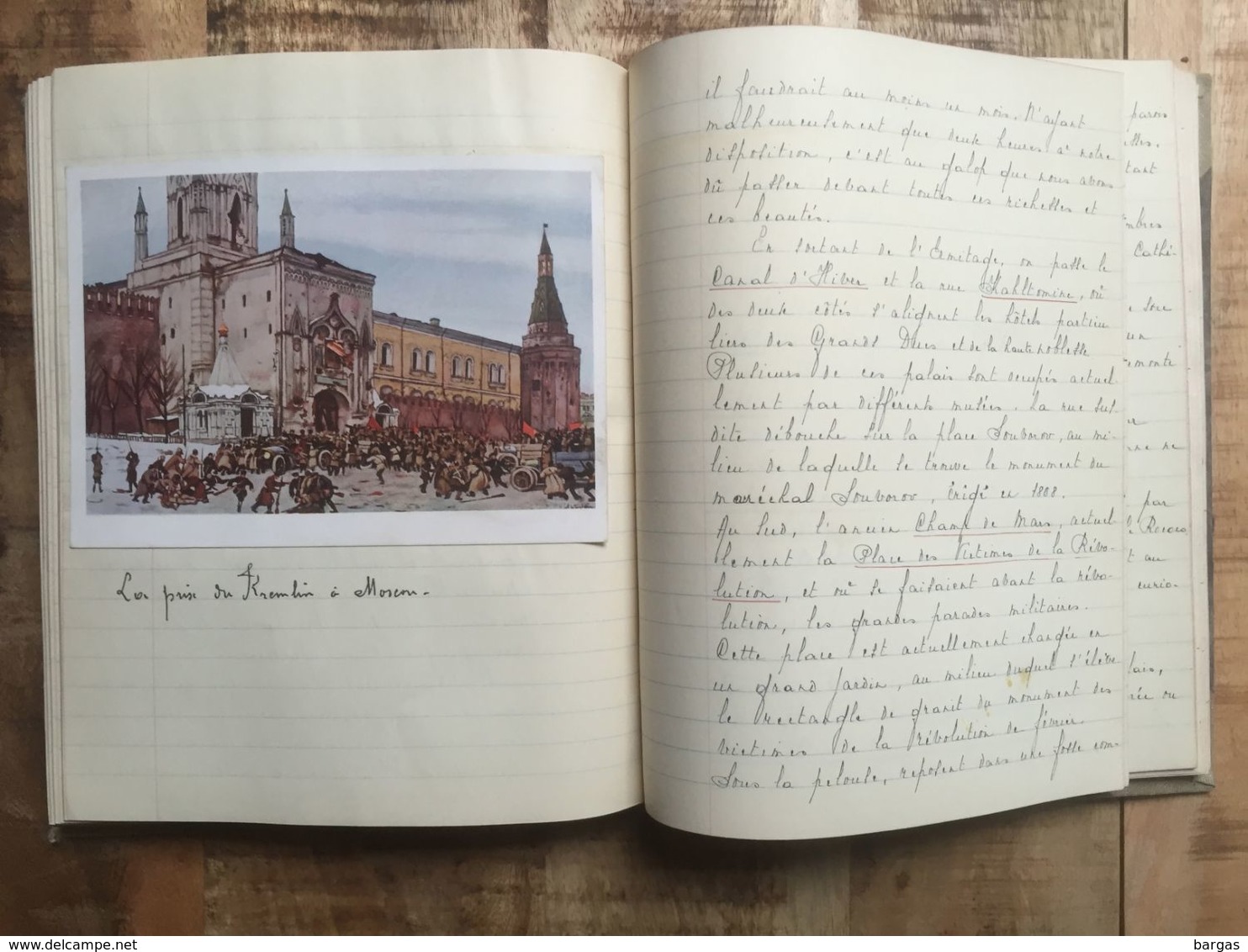 manuscrit 1933 récit d'un voyage de calais au nord et en russie suède norvège finlande bateau tissus tsar alexandre