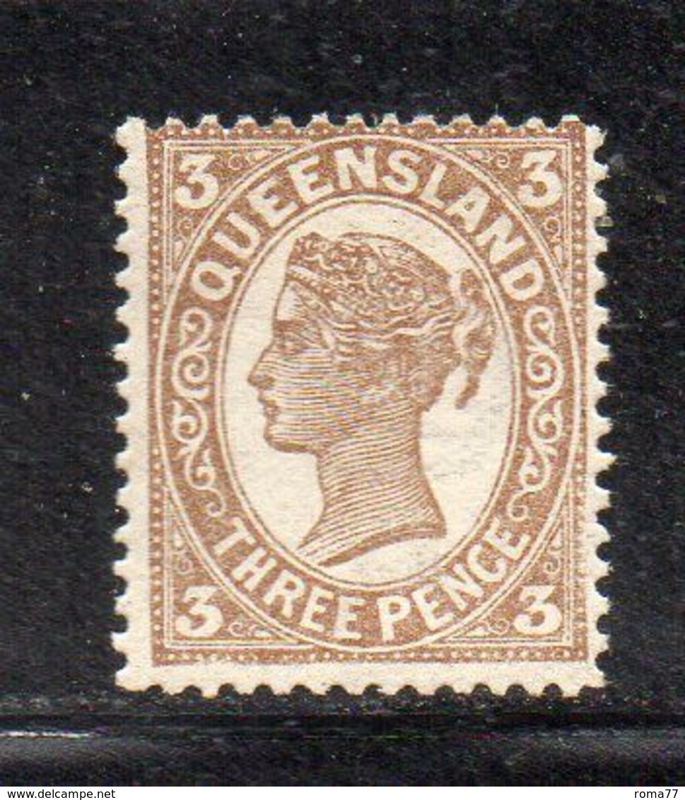 APR2337 - QUEENSLAND 1907 , Yvert N. 96  * . Filigrana Crown On A - Neufs