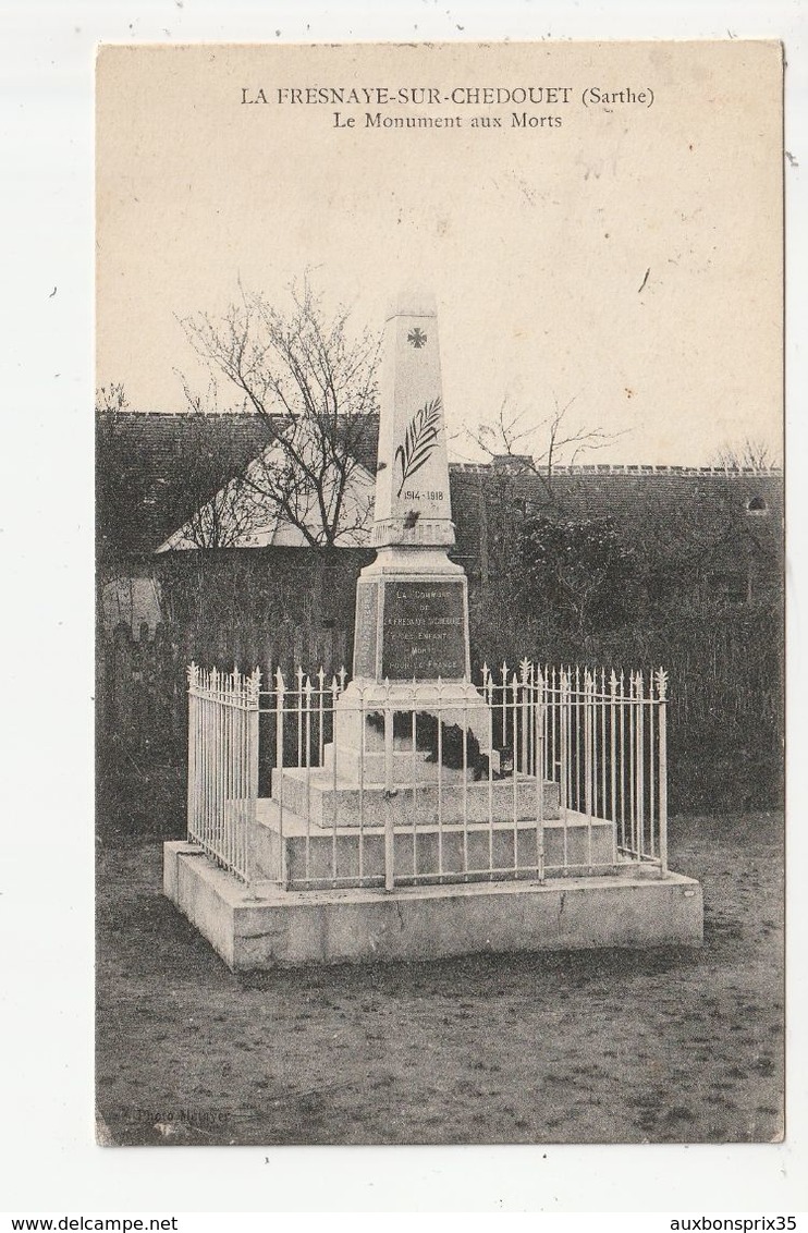 LA FRESNAYE SUR CHEDOUET - LE MONUMENT AUX MORTS - 72 - La Fresnaye Sur Chédouet