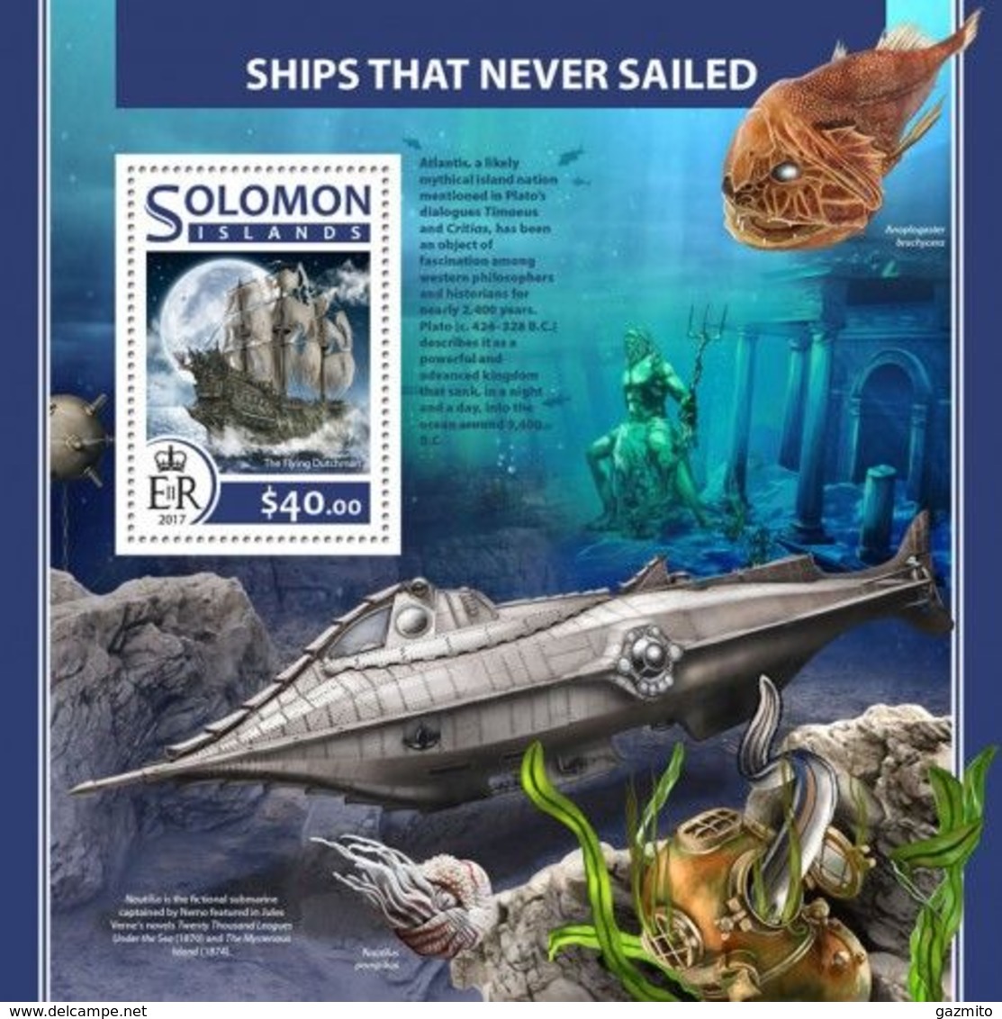 Salomon 2017, Ships, Submarines, Fish, Diving, BF - Tauchen
