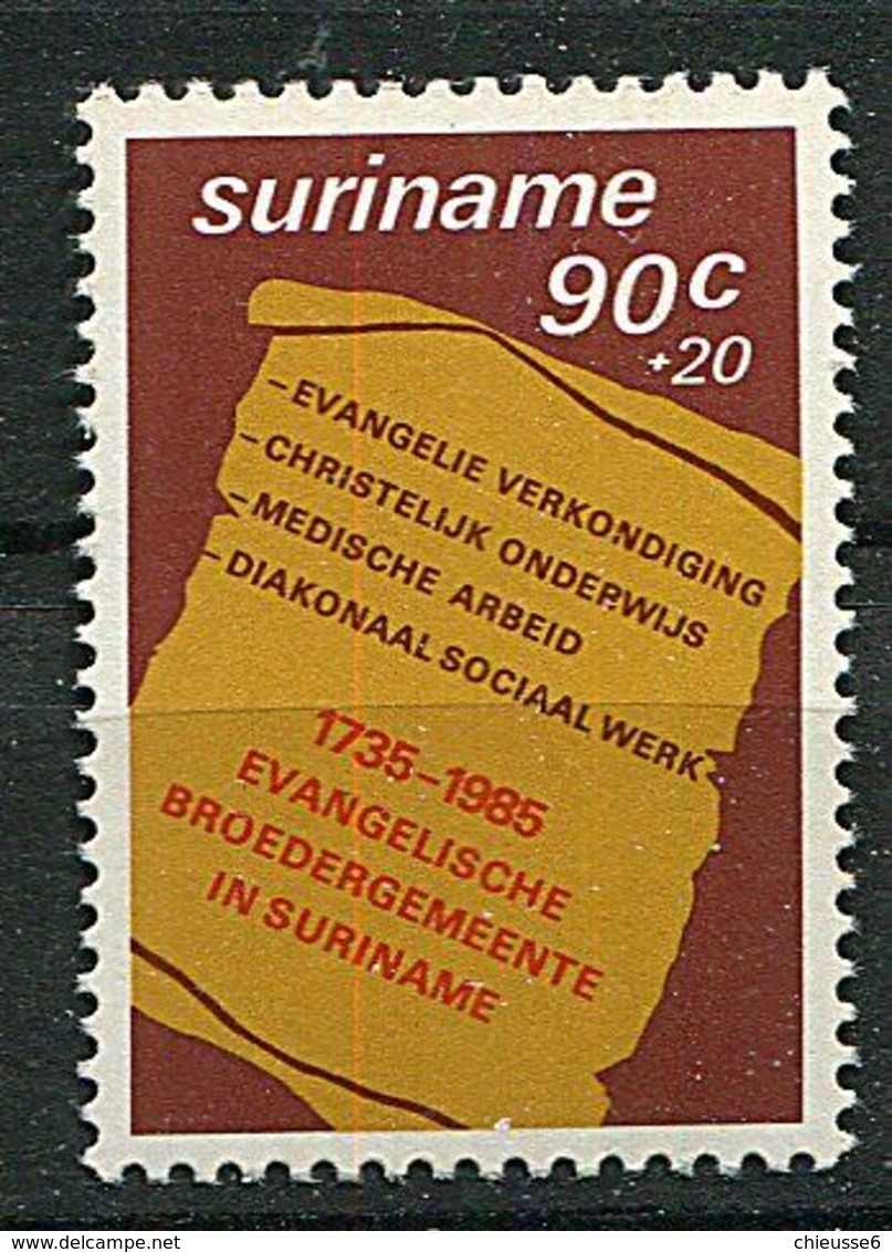 Surinam ** N° 1023 - Présence Des Missions évangéliques Au Surinam - Surinam