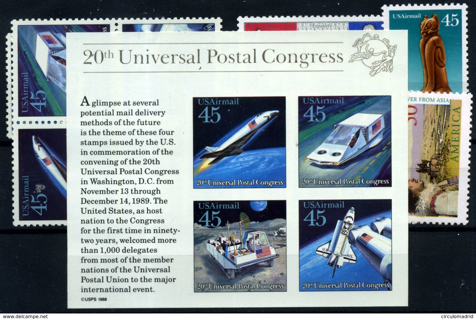 Estados Unidos Nº 114/24 Y HB 22. Año 1989/91 - 3b. 1961-... Nuovi