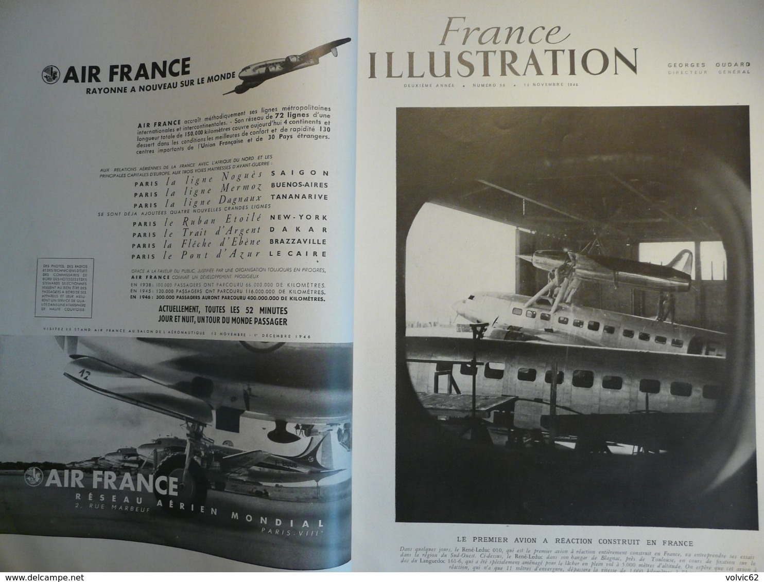 Illustration Salon Aéronautique 1946 Sartrouville Hydravion Lignes Grand Palais Militaire Truman Attentat Rome Lolos - L'Illustration