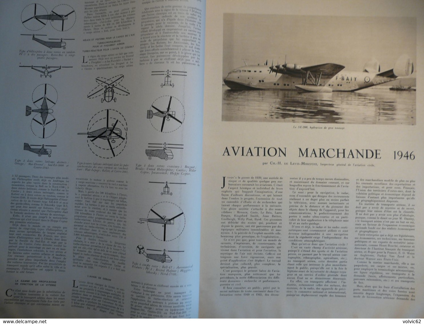 Illustration salon aéronautique 1946 sartrouville hydravion lignes grand palais militaire truman attentat rome lolos