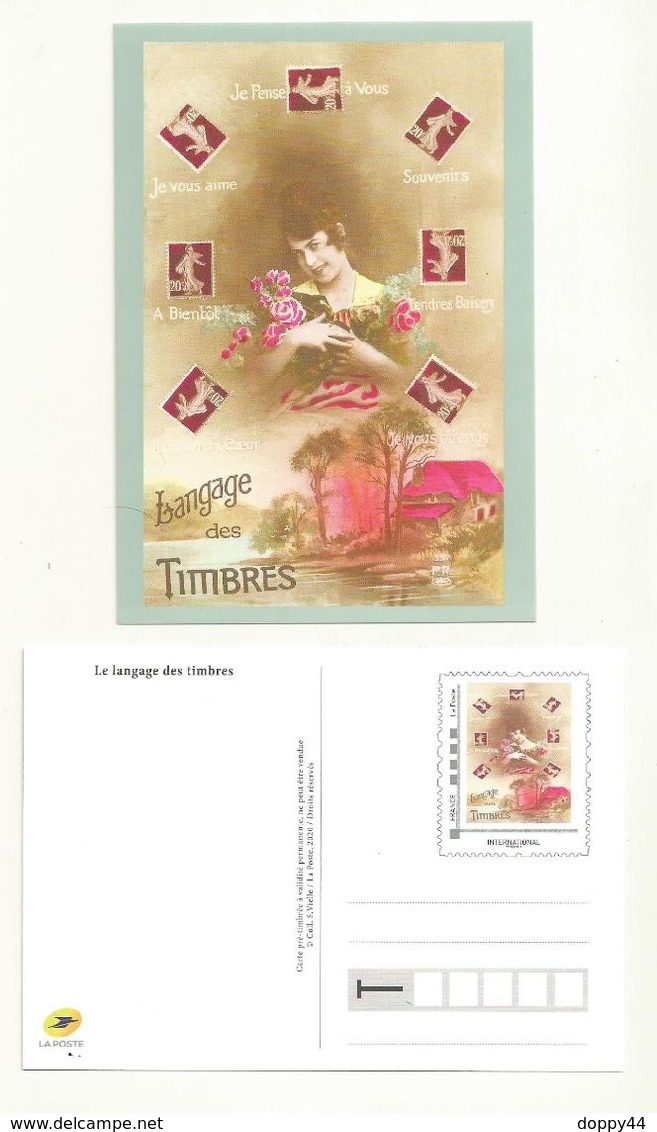 PAP LA  POSTE  LE LANGAGE DES TIMBRES  NEUF  SUPERBE. - Official Stationery