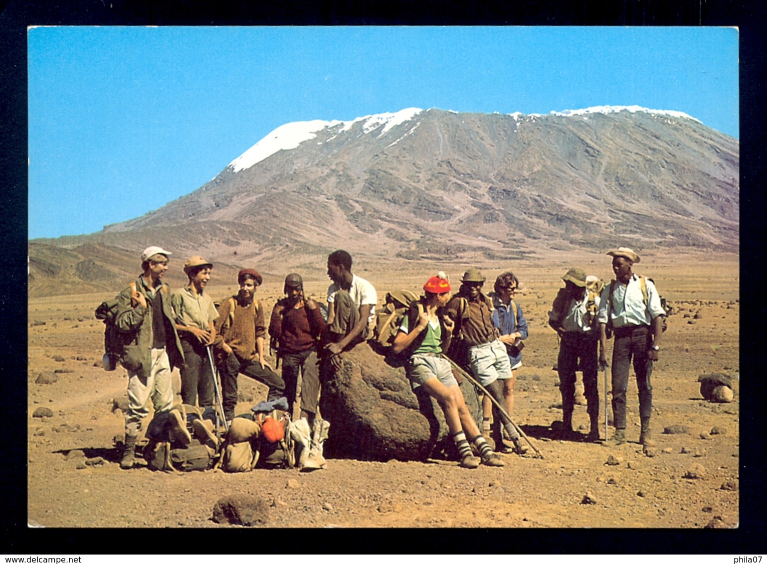 TANZANIA - Climbing Party Mt. Kilimanjaro / Postcard Not Circulated - Tanzanie