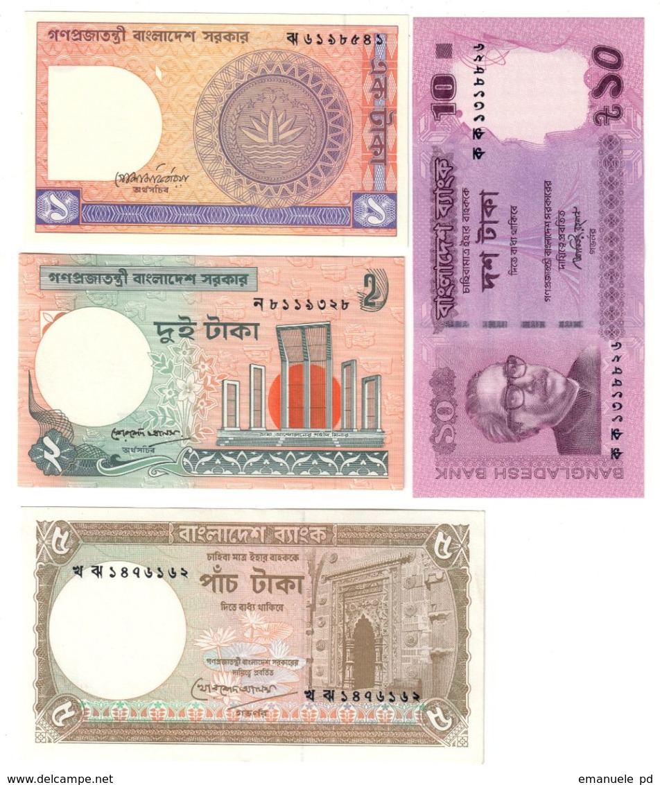 Bangladesh Lot 4 Banknotes UNC/AUNC .LF1. - Bangladesh