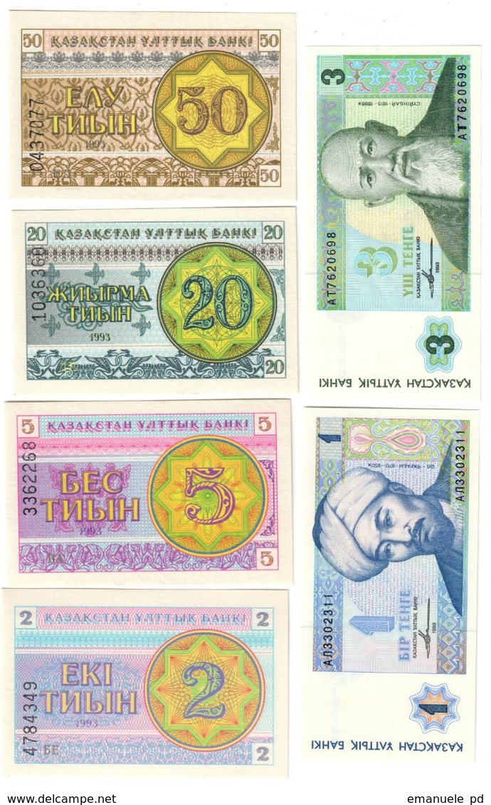 Kazakhstan Lot 6 Banknotes UNC/AUNC .LF1. - Kazakhstan