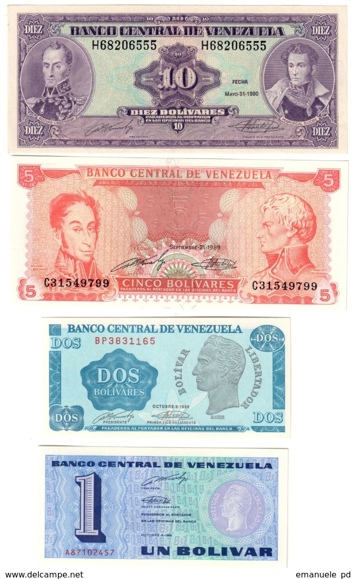 Venezuela Lot 4 Banknotes UNC/AUNC .LF1. - Venezuela