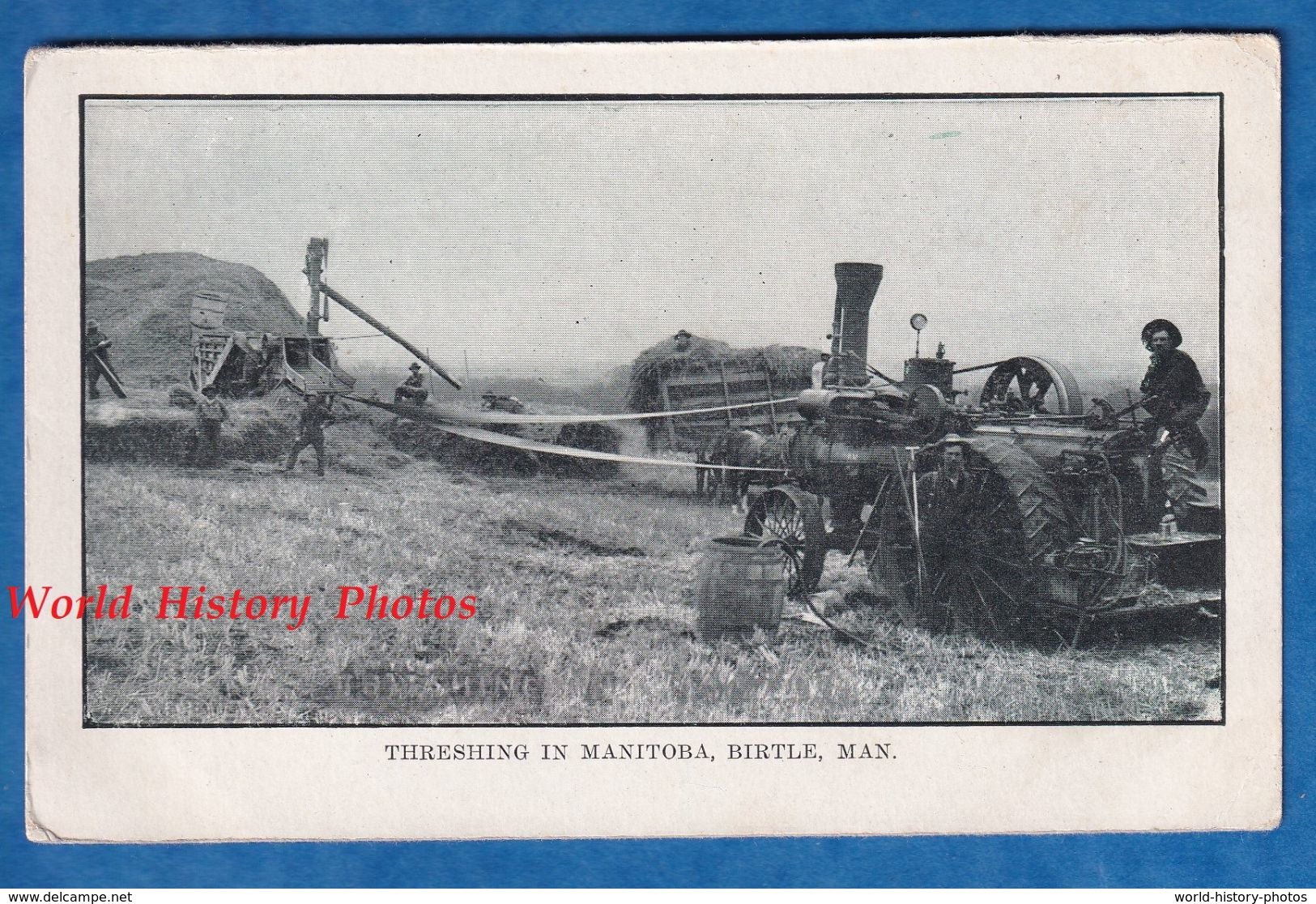 CPA - MAN / BIRTLE / MANITOBA - Threshing - Moisson / Machine Agricole / Moissonneuse / Batteuse - Agriculture Canada - Andere & Zonder Classificatie