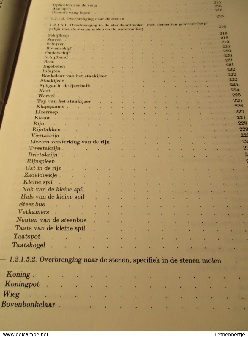 De molenaar - in woordenboek van de Vlaamse dialekten  -  windmolens - dialect