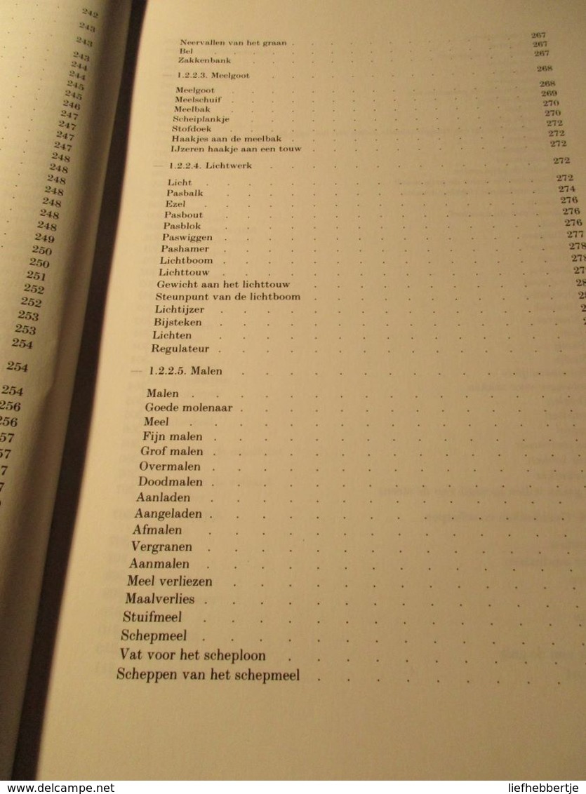 De molenaar - in woordenboek van de Vlaamse dialekten  -  windmolens - dialect