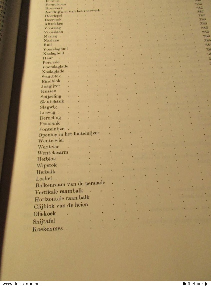 De molenaar - in woordenboek van de Vlaamse dialekten  -  windmolens - dialect