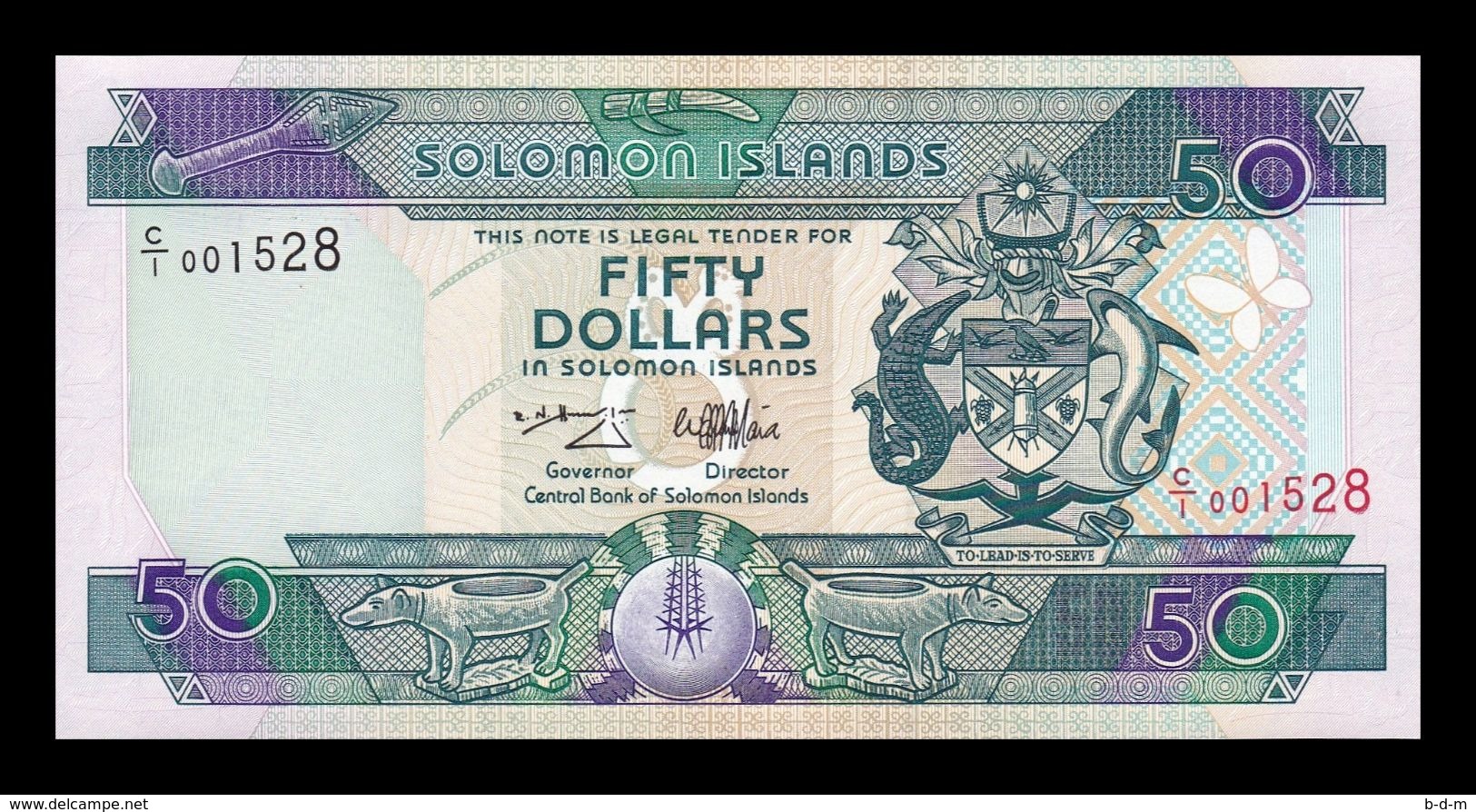 Islas Salomon Solomon 50 Dollars 1996 Pick 22 Sign 6 SC UNC - Isola Salomon