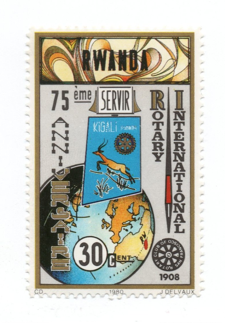 RWANDA»1980»UNUSED - Usati