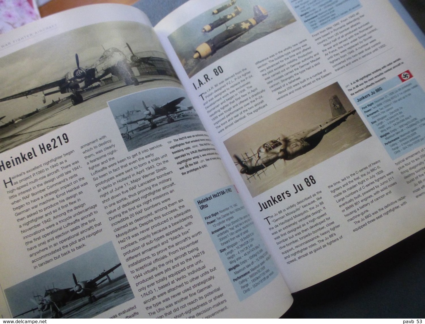 A Handbook Of FIGHTER AIRCRAFT (Fokkers Spitfires  Messerschmitts And Many Others Of WW1 & WW2, Powerful Jets F15 MIGs . - Otros & Sin Clasificación